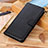Leather Case Stands Flip Cover Holder A01D for Motorola Moto Edge 40 Neo 5G Black