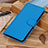 Leather Case Stands Flip Cover Holder A01D for Motorola Moto Edge 40 Neo 5G Sky Blue
