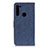 Leather Case Stands Flip Cover Holder A01D for Motorola Moto One Fusion Plus Blue