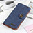 Leather Case Stands Flip Cover Holder A01D for OnePlus 9 Pro 5G Blue