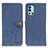 Leather Case Stands Flip Cover Holder A01D for OnePlus 9R 5G Blue