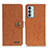 Leather Case Stands Flip Cover Holder A01D for Samsung Galaxy M23 5G Brown