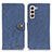 Leather Case Stands Flip Cover Holder A01D for Samsung Galaxy S21 FE 5G Blue