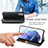 Leather Case Stands Flip Cover Holder A01D for Samsung Galaxy S21 Plus 5G