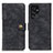 Leather Case Stands Flip Cover Holder A01D for Samsung Galaxy S24 Ultra 5G Black