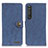 Leather Case Stands Flip Cover Holder A01D for Sony Xperia 1 III Blue