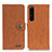 Leather Case Stands Flip Cover Holder A01D for Sony Xperia 1 IV SO-51C Brown