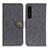 Leather Case Stands Flip Cover Holder A01D for Sony Xperia 1 V Black