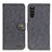 Leather Case Stands Flip Cover Holder A01D for Sony Xperia 10 III Black