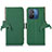 Leather Case Stands Flip Cover Holder A01D for Xiaomi Redmi 11A 4G Green