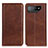 Leather Case Stands Flip Cover Holder A02D for Asus ROG Phone 7 Brown