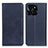 Leather Case Stands Flip Cover Holder A02D for Huawei Honor X6a Blue