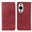 Leather Case Stands Flip Cover Holder A02D for Huawei Nova 11 Red