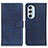 Leather Case Stands Flip Cover Holder A02D for Motorola Moto Edge 30 Pro 5G Blue