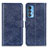 Leather Case Stands Flip Cover Holder A02D for Motorola Moto Edge S Pro 5G Blue