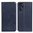 Leather Case Stands Flip Cover Holder A02D for Motorola Moto G 5G (2022) Blue