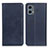 Leather Case Stands Flip Cover Holder A02D for Motorola Moto G 5G (2023) Blue