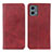 Leather Case Stands Flip Cover Holder A02D for Motorola Moto G 5G (2023) Red