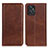 Leather Case Stands Flip Cover Holder A02D for Motorola Moto G Power 5G (2023) Brown