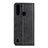 Leather Case Stands Flip Cover Holder A02D for Motorola Moto One Fusion Black