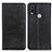 Leather Case Stands Flip Cover Holder A02D for Nokia C21 Plus Black