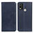 Leather Case Stands Flip Cover Holder A02D for Nokia C21 Plus Blue