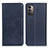 Leather Case Stands Flip Cover Holder A02D for Nokia G11 Blue