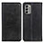 Leather Case Stands Flip Cover Holder A02D for Nokia G400 5G Black