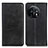 Leather Case Stands Flip Cover Holder A02D for OnePlus 11 5G Black