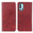 Leather Case Stands Flip Cover Holder A02D for OnePlus 9R 5G Red