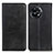 Leather Case Stands Flip Cover Holder A02D for OnePlus Ace 2 Pro 5G Black