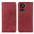 Leather Case Stands Flip Cover Holder A02D for OnePlus Ace 5G Red