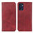 Leather Case Stands Flip Cover Holder A02D for OnePlus Nord CE 2 5G Red