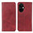 Leather Case Stands Flip Cover Holder A02D for OnePlus Nord CE 3 5G Red