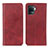Leather Case Stands Flip Cover Holder A02D for Oppo A94 4G Red