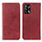 Leather Case Stands Flip Cover Holder A02D for Oppo F19s Red