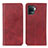 Leather Case Stands Flip Cover Holder A02D for Oppo Reno5 Lite Red