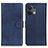 Leather Case Stands Flip Cover Holder A02D for Oppo Reno9 Pro 5G Blue