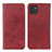 Leather Case Stands Flip Cover Holder A02D for Samsung Galaxy A03 Red