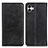 Leather Case Stands Flip Cover Holder A02D for Samsung Galaxy A04 4G Black