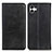 Leather Case Stands Flip Cover Holder A02D for Samsung Galaxy A04E Black