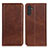 Leather Case Stands Flip Cover Holder A02D for Samsung Galaxy A04s Brown