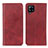 Leather Case Stands Flip Cover Holder A02D for Samsung Galaxy A22 4G Red