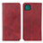 Leather Case Stands Flip Cover Holder A02D for Samsung Galaxy A22 5G Red