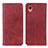 Leather Case Stands Flip Cover Holder A02D for Samsung Galaxy A22 5G SC-56B Red