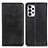 Leather Case Stands Flip Cover Holder A02D for Samsung Galaxy A33 5G Black