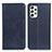 Leather Case Stands Flip Cover Holder A02D for Samsung Galaxy A53 5G Blue