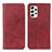 Leather Case Stands Flip Cover Holder A02D for Samsung Galaxy A53 5G Red