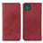 Leather Case Stands Flip Cover Holder A02D for Samsung Galaxy F42 5G Red