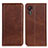 Leather Case Stands Flip Cover Holder A02D for Samsung Galaxy XCover 5 SM-G525F Brown